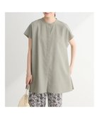 【グリーンパークス/Green Parks】の接触冷感 比翼ボタンチュニック Khaki|ID: prp329100004047608 ipo3291000000027404384