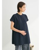 【グリーンパークス/Green Parks】の接触冷感 比翼ボタンチュニック Navy|ID: prp329100004047608 ipo3291000000027404388