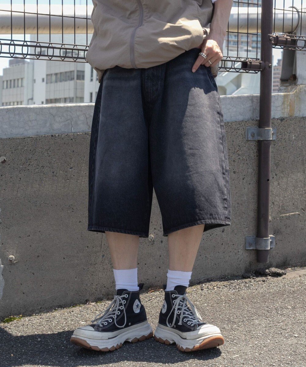 【ウィゴー/WEGO / MEN】のSUPERBAGGYDENIMSHORTS インテリア・キッズ・メンズ・レディースファッション・服の通販 founy(ファニー) 　ファッション　Fashion　メンズファッション　MEN　ボトムス　Bottoms/Men　デニムパンツ　Denim Pants　春　Spring　秋　Autumn/Fall　ショーツ　Shorts　スマホ　Smartphone　セーター　Sweater　デニム　Denim　トレンド　Trend　定番　Standard　人気　Popularity　パーカー　Hoodie　ベスト　Vest　ワイド　Wide　再入荷　Restock/Back In Stock/Re Arrival　S/S・春夏　Ss・Spring/Summer　プチプライス・低価格　Affordable　夏　Summer　ブラック|ID: prp329100004049597 ipo3291000000029253523