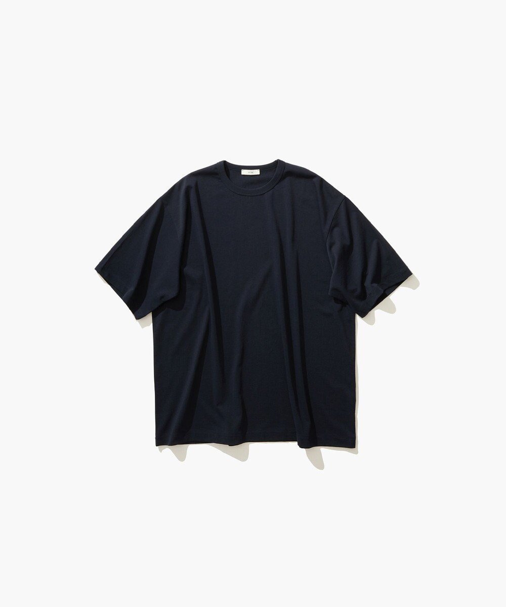 【エイトン/ATON】のDRY COTTON JERSEY クルーネックTシャツ - UNISEX インテリア・キッズ・メンズ・レディースファッション・服の通販 founy(ファニー) 　ファッション　Fashion　レディースファッション　WOMEN　トップス・カットソー　Tops/Tshirt　シャツ/ブラウス　Shirts/Blouses　ロング / Tシャツ　T-Shirts　カットソー　Cut and Sewn　ユニセックス　Unisex　インナー　Inner　カットソー　Cut And Sew　ジャケット　Jacket　ジャージ　Jersey　スリーブ　Sleeve　セーター　Sweater　モックネック　Mock Neck　リラックス　Relax　ロング　Long　半袖　Short Sleeve　吸水　Water Absorption　A/W・秋冬　Aw・Autumn/Winter・Fw・Fall-Winter　NAVY|ID: prp329100004049602 ipo3291000000027154414