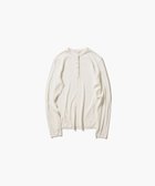 【エイトン/ATON】のROYAL WOOL CIRCULAR RIB ヘンリーネックセーター OFF WHITE|ID:prp329100004049626