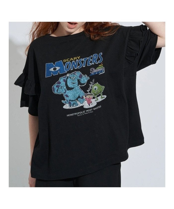 【アメリカンホリック/AMERICAN HOLIC】のフリルTシャツ/Monsters inc インテリア・キッズ・メンズ・レディースファッション・服の通販 founy(ファニー) https://founy.com/ ファッション Fashion レディースファッション WOMEN トップス・カットソー Tops/Tshirt シャツ/ブラウス Shirts/Blouses ロング / Tシャツ T-Shirts カットソー Cut and Sewn S/S・春夏 Ss・Spring/Summer カットソー Cut And Sew ショルダー Shoulder デニム Denim トレンド Trend フリル Frills フレア Flare フロント Front モチーフ Motif 夏 Summer 春 Spring |ID: prp329100004051207 ipo3291000000027209821