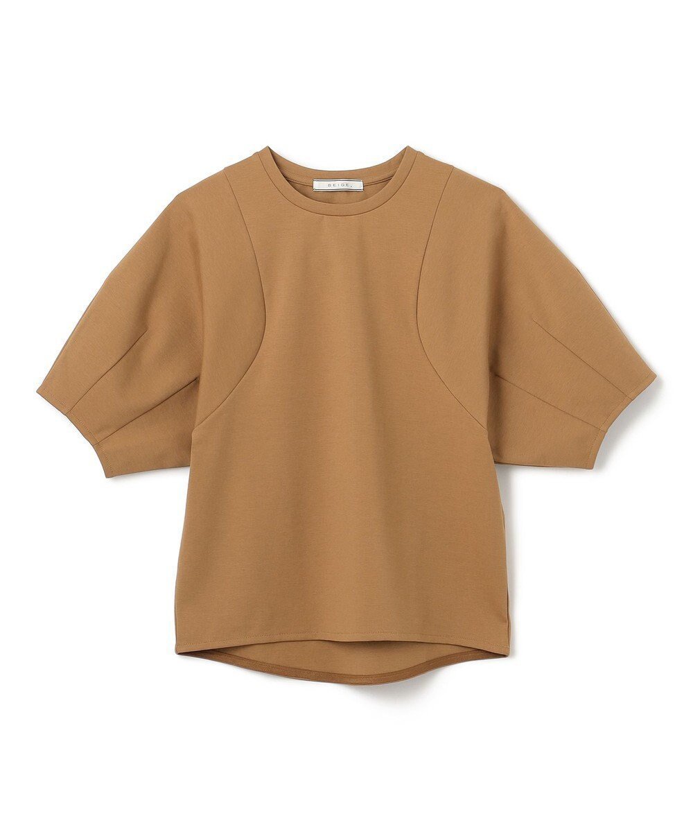 【ベイジ,/BEIGE,】の【洗える】PROVANCE / カットソー インテリア・キッズ・メンズ・レディースファッション・服の通販 founy(ファニー) 　ファッション　Fashion　レディースファッション　WOMEN　トップス・カットソー　Tops/Tshirt　シャツ/ブラウス　Shirts/Blouses　ロング / Tシャツ　T-Shirts　カットソー　Cut and Sewn　S/S・春夏　Ss・Spring/Summer　カットソー　Cut And Sew　コンパクト　Compact　フォルム　Form　ロング　Long　ビジネス 仕事 通勤　Business　半袖　Short Sleeve　夏　Summer　春　Spring　洗える　Washable　Camel|ID: prp329100004051267 ipo3291000000027210152