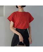 【アンフィーロ 自由区/UNFILO】の【吸水速乾/ストレッチ】フレアスリーブ Tシャツ オレンジ|ID:prp329100004052765