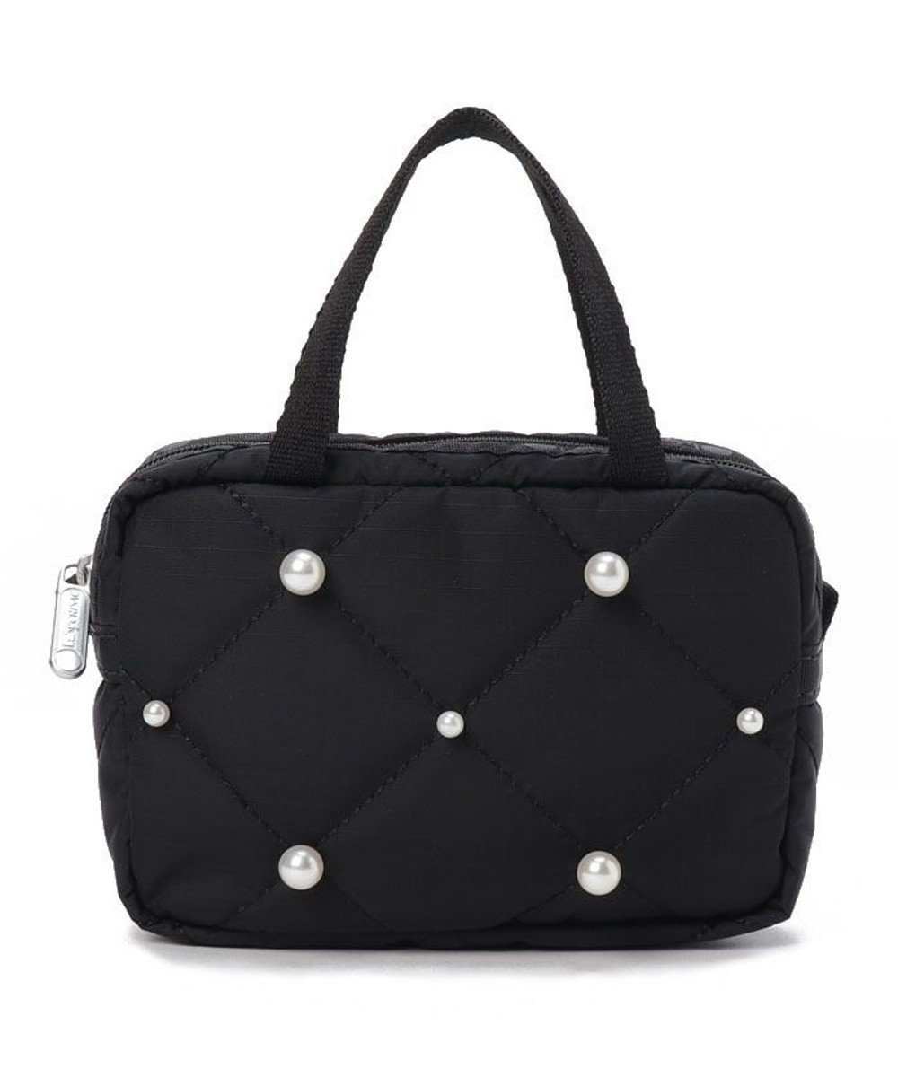 【レスポートサック/LeSportsac】のMICRO BAG W PEARLS/ブラックパール 人気、トレンドファッション・服の通販 founy(ファニー) 　ファッション　Fashion　レディースファッション　WOMEN　財布　Wallets　ポーチ　Pouches　アクセサリー　Accessories　キルティング　Quilting　コレクション　Collection　軽量　Lightweight　スクエア　Square　財布　Wallet　トラベル　Travel　パール　Pearl　プリント　Print　ポケット　Pocket　ポーチ　Pouch　無地　Plain Color　 other-1|ID: prp329100004052803 ipo3291000000027449572