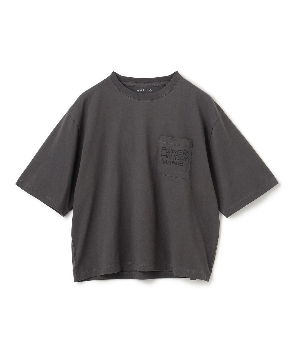 【アンフィーロ 自由区/UNFILO】の【Lee Izumida×UNFILO】プリント Tシャツ インテリア・キッズ・メンズ・レディースファッション・服の通販 founy(ファニー) 　ファッション　Fashion　レディースファッション　WOMEN　トップス・カットソー　Tops/Tshirt　シャツ/ブラウス　Shirts/Blouses　ロング / Tシャツ　T-Shirts　カットソー　Cut and Sewn　アクリル　Acrylic　春　Spring　カットソー　Cut And Sew　プリント　Print　モチーフ　Motif　S/S・春夏　Ss・Spring/Summer　夏　Summer　グレー|ID: prp329100004053032 ipo3291000000031962280