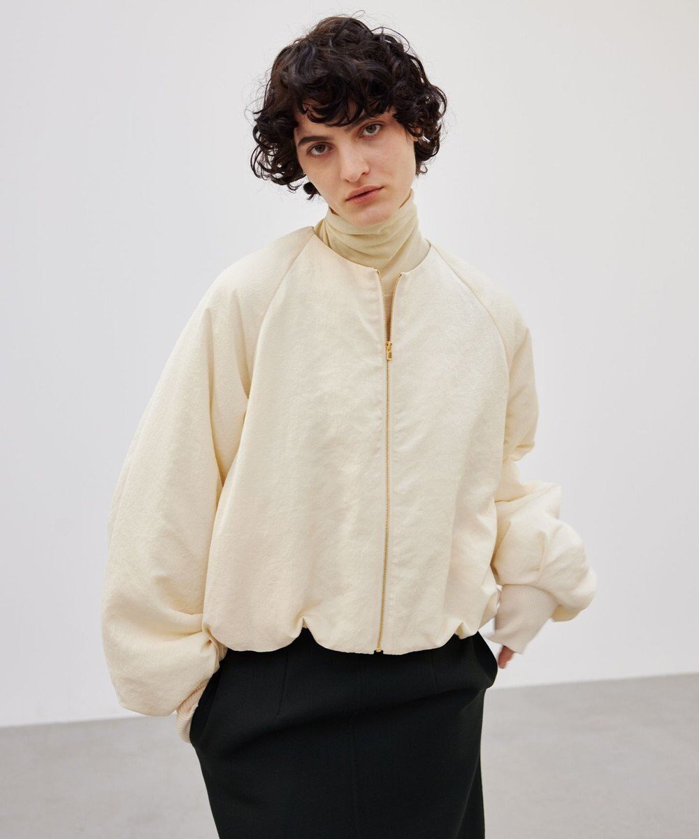 【ベイジ,/BEIGE,】のNIQUET / ノーカラーブルゾン 人気、トレンドファッション・服の通販 founy(ファニー) 　ファッション　Fashion　レディースファッション　WOMEN　アウター　Coat Outerwear　ジャケット　Jackets　ブルゾン　Blouson/Jackets　A/W・秋冬　Aw・Autumn/Winter・Fw・Fall-Winter　おすすめ　Recommend　シアー　Sheer　ジャケット　Jacket　タイトスカート　Tight Skirt　タートルネック　Turtleneck　ドローストリング　Drawstring　バルーン　Balloon　フロント　Front　ブルゾン　Blouson　ワイド　Wide　 other-1|ID: prp329100004053052 ipo3291000000027249809