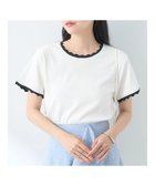 【アースミュージックアンドエコロジー/earth music&ecology】のバイカラースカラッププルオーバー 人気、トレンドファッション・服の通販 founy(ファニー) ファッション Fashion レディースファッション WOMEN トップス・カットソー Tops/Tshirt シャツ/ブラウス Shirts/Blouses ロング / Tシャツ T-Shirts プルオーバー Pullover カットソー Cut and Sewn A/W・秋冬 Aw・Autumn/Winter・Fw・Fall-Winter カットソー Cut And Sew コンパクト Compact スカラップ Scalloped フォルム Form ボーダー Border ポケット Pocket 無地 Plain Color thumbnail Ivory|ID: prp329100004053058 ipo3291000000027249825