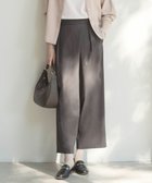 【ジェイ プレス/J.PRESS】の【洗える】ストレッチタイプライター ラップディテール ワイド パンツ チャコール系|ID: prp329100004053064 ipo3291000000027487825