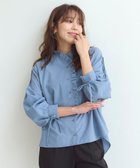 【フェルゥ/Feroux】の【洗える】フリルシャツ ブラウス 人気、トレンドファッション・服の通販 founy(ファニー) ファッション Fashion レディースファッション WOMEN トップス・カットソー Tops/Tshirt シャツ/ブラウス Shirts/Blouses S/S・春夏 Ss・Spring/Summer インナー Inner カーディガン Cardigan シャーリング Shirring タートル Turtle フェミニン Feminine フラット Flat フリル Frills フロント Front リボン Ribbon 冬 Winter 夏 Summer 春 Spring 洗える Washable 秋 Autumn/Fall 羽織 Haori thumbnail ブルー系|ID: prp329100004053073 ipo3291000000027249898