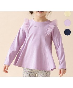 【エニファム/any FAM / KIDS】 フレアシルエット 長袖 Tシャツ人気、トレンドファッション・服の通販 founy(ファニー) ファッション Fashion キッズファッション KIDS トップス・カットソー Tops/Tees/Kids S/S・春夏 Ss・Spring/Summer カットソー Cut And Sew シンプル Simple チュール Tulle フレア Flare ポケット Pocket 夏 Summer 春 Spring 長袖 Long Sleeve |ID:prp329100004053781