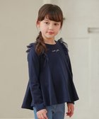 【エニファム/any FAM / KIDS】のフレアシルエット 長袖 Tシャツ ネイビー|ID: prp329100004053781 ipo3291000000027267854