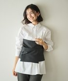 【ハッシュニュアンス/#Newans】の〈ウツノアイさんコラボ〉ビスチェレイヤーシャツ 人気、トレンドファッション・服の通販 founy(ファニー) ファッション Fashion レディースファッション WOMEN トップス・カットソー Tops/Tshirt シャツ/ブラウス Shirts/Blouses ビスチェ Bustier A/W・秋冬 Aw・Autumn/Winter・Fw・Fall-Winter コラボ Collaboration ビスチェ Bustier エレガント 上品 Elegant 秋 Autumn/Fall thumbnail ホワイト×チャコール|ID: prp329100004053872 ipo3291000000027268390