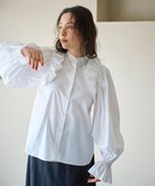 【ハッシュニュアンス/#Newans】の【洗濯機可能/シワになりにくい】〈春名亜美さんコラボ〉ショルダーフリルブラウス ホワイト|ID: prp329100004053881 ipo3291000000031968702