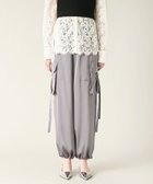 【グレース コンチネンタル/GRACE CONTINENTAL】のサテンカーゴパンツ 人気、トレンドファッション・服の通販 founy(ファニー) ファッション Fashion レディースファッション WOMEN パンツ Pants A/W・秋冬 Aw・Autumn/Winter・Fw・Fall-Winter S/S・春夏 Ss・Spring/Summer とろみ Thickness カーゴパンツ Cargo Pants サテン Satin ストリング String ポケット Pocket ミリタリー Military ワイド Wide エレガント 上品 Elegant 夏 Summer thumbnail グレー|ID: prp329100004054061 ipo3291000000027274718