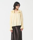 【グレース コンチネンタル/GRACE CONTINENTAL】のフリルカラーシアーカフタンブラウス 人気、トレンドファッション・服の通販 founy(ファニー) ファッション Fashion レディースファッション WOMEN トップス・カットソー Tops/Tshirt シャツ/ブラウス Shirts/Blouses A/W・秋冬 Aw・Autumn/Winter・Fw・Fall-Winter S/S・春夏 Ss・Spring/Summer スリーブ Sleeve フリル Frills 夏 Summer thumbnail イエロー|ID: prp329100004054091 ipo3291000000028463027