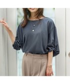 【エニィ スィス/any SiS】のシルケットスムースツイストスリーブ カットソー 人気、トレンドファッション・服の通販 founy(ファニー) ファッション Fashion レディースファッション WOMEN トップス・カットソー Tops/Tshirt シャツ/ブラウス Shirts/Blouses ロング / Tシャツ T-Shirts カットソー Cut and Sewn S/S・春夏 Ss・Spring/Summer カットソー Cut And Sew シルク Silk シルケット Mercerization シンプル Simple フェミニン Feminine 夏 Summer 春 Spring thumbnail ダークミント|ID: prp329100004054753 ipo3291000000027287568