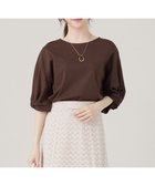 【エニィ スィス/any SiS】のシルケットスムースツイストスリーブ カットソー 人気、トレンドファッション・服の通販 founy(ファニー) ファッション Fashion レディースファッション WOMEN トップス・カットソー Tops/Tshirt シャツ/ブラウス Shirts/Blouses ロング / Tシャツ T-Shirts カットソー Cut and Sewn S/S・春夏 Ss・Spring/Summer カットソー Cut And Sew シルク Silk シルケット Mercerization シンプル Simple フェミニン Feminine 夏 Summer 春 Spring thumbnail ブラウン|ID: prp329100004054753 ipo3291000000027287569