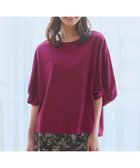 【エニィ スィス/any SiS】のシルケットスムースツイストスリーブ カットソー 人気、トレンドファッション・服の通販 founy(ファニー) ファッション Fashion レディースファッション WOMEN トップス・カットソー Tops/Tshirt シャツ/ブラウス Shirts/Blouses ロング / Tシャツ T-Shirts カットソー Cut and Sewn S/S・春夏 Ss・Spring/Summer カットソー Cut And Sew シルク Silk シルケット Mercerization シンプル Simple フェミニン Feminine 夏 Summer 春 Spring thumbnail プラム|ID: prp329100004054753 ipo3291000000027801561