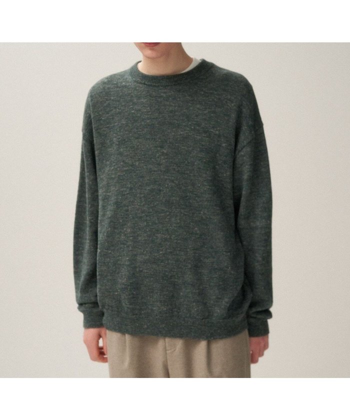 【エイトン/ATON】のBABY ALPACA LINEN クルーネックセーター - UNISEX インテリア・キッズ・メンズ・レディースファッション・服の通販 founy(ファニー) https://founy.com/ ファッション Fashion レディースファッション WOMEN トップス・カットソー Tops/Tshirt ニット Knit Tops A/W・秋冬 Aw・Autumn/Winter・Fw・Fall-Winter ユニセックス Unisex グラデーション Gradation スウェット Sweat セーター Sweater ベビー Baby リネン Linen リラックス Relax 夏 Summer |ID: prp329100004060671 ipo3291000000027345289