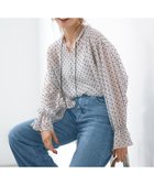 【23区/NIJYUSANKU】の【洗える】クレープドットフロッキー ブラウス 人気、トレンドファッション・服の通販 founy(ファニー) ファッション Fashion レディースファッション WOMEN トップス・カットソー Tops/Tshirt シャツ/ブラウス Shirts/Blouses 2024年 2024 2024-2025秋冬・A/W Aw/Autumn/Winter/Fw/Fall/2024-2025 S/S・春夏 Ss・Spring/Summer おすすめ Recommend シャーリング Shirring デニム Denim ドット Dot ボトム Bottom エレガント 上品 Elegant 夏 Summer 春 Spring 洗える Washable 秋 Autumn/Fall thumbnail ベージュ系|ID: prp329100004060686 ipo3291000000027449734