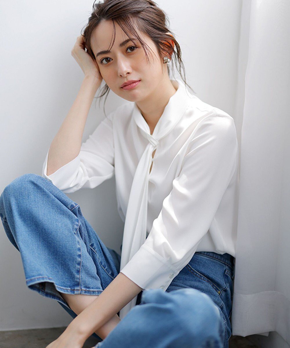 【アイシービー/iCB】の【接触冷感・UVケア・速乾・洗える】BackSatinAmunzen ボウタイブラウス 人気、トレンドファッション・服の通販 founy(ファニー)  ファッション Fashion レディースファッション Fashion for Women トップス・カットソー Cut & Sew Tops シャツ・ブラウス・オフィスカジュアル Elegant Blouses & Button-Ups インナー Innerwear 春 Spring 洗える Machine Washable サテン Satin, Glossy Fabric ジャケット Jacket, Outerwear 人気 Popular, Best Seller S/S・春夏 SS, Spring/Summer, Warm Season おすすめ Recommended / Our Picks 夏 Summer  other-1|ID: prp329100004060710 ipo3291000000033684749