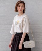 【23区/NIJYUSANKU】の【洗える】Ca mamuse ロゴ TEE ベージュ系|ID:prp329100004060752