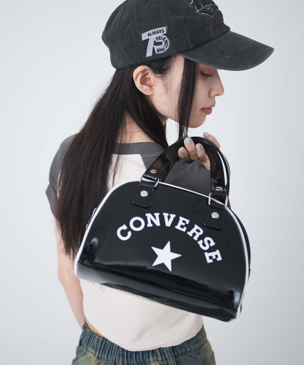 【ウィゴー/WEGO】の【CONVERSE】別注CONVERSEボストンバッグ インテリア・キッズ・メンズ・レディースファッション・服の通販 founy(ファニー) 　ファッション　Fashion　レディースファッション　WOMEN　バッグ　Bag　ウォレット　Wallet　エナメル　Enamel　キャンバス　Canvas　コンパクト　Compact　シューズ　Shoes　シルバー　Silver　シンプル　Simple　ジップ　Zip　スポーツ　Sports　スマホ　Smartphone　トレンド　Trend　ハンドバッグ　Handbag　バスケット　Basket　フロント　Front　ボストンバッグ　Boston Bag　ポケット　Pocket　別注　Special Order　おすすめ　Recommend　ブラック|ID: prp329100004062835 ipo3291000000027364310