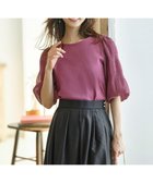 【エニィ スィス/any SiS】の【洗える】マジョリカスリーブ プルオーバー プラム|ID: prp329100004065761 ipo3291000000032413709