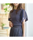 【エニィ スィス/any SiS】の【洗える】チュールスリーブ ニット 人気、トレンドファッション・服の通販 founy(ファニー) ファッション Fashion レディースファッション WOMEN トップス・カットソー Tops/Tshirt ニット Knit Tops A/W・秋冬 Aw・Autumn/Winter・Fw・Fall-Winter おすすめ Recommend シアー Sheer セーター Sweater チュール Tulle ドレープ Drape フェミニン Feminine エレガント 上品 Elegant 洗える Washable thumbnail ダスティブルー|ID: prp329100004065770 ipo3291000000027404137