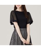 【エニィ スィス/any SiS】の【洗える】チュールスリーブ ニット 人気、トレンドファッション・服の通販 founy(ファニー) ファッション Fashion レディースファッション WOMEN トップス・カットソー Tops/Tshirt ニット Knit Tops A/W・秋冬 Aw・Autumn/Winter・Fw・Fall-Winter おすすめ Recommend シアー Sheer セーター Sweater チュール Tulle ドレープ Drape フェミニン Feminine エレガント 上品 Elegant 洗える Washable thumbnail ブラック|ID: prp329100004065770 ipo3291000000027404139