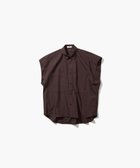 【エイトン/ATON】のCOTTON LAWN オフスリーブ CPO シャツ BROWN|ID: prp329100004065827 ipo3291000000029654861