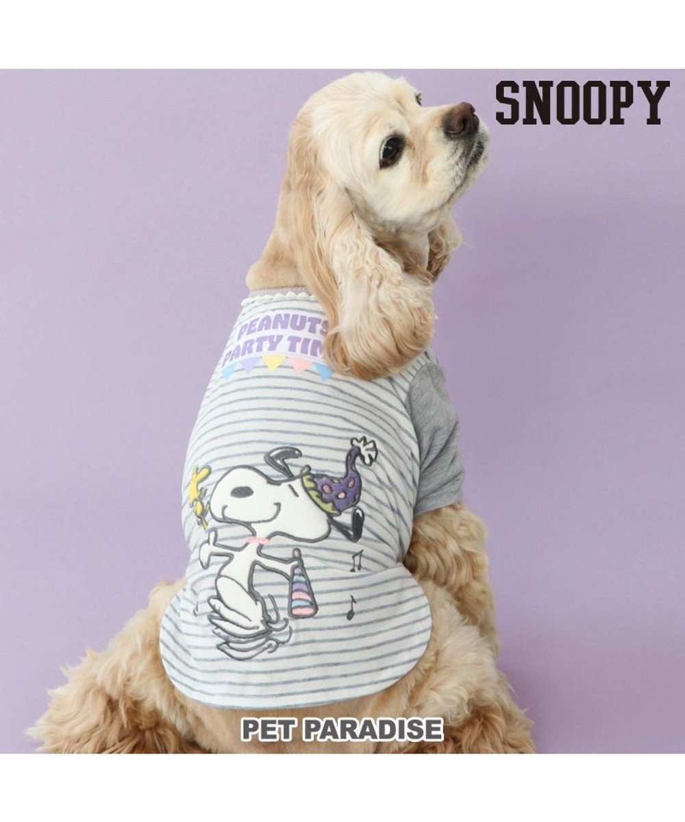 【ペットパラダイス/PET PARADISE / GOODS】の≪スヌーピーお誕生日≫ スヌーピー Tシャツ 《パーティー柄》 中型犬 人気、トレンドファッション・服の通販 founy(ファニー) 　A/W・秋冬　Aw・Autumn/Winter・Fw・Fall-Winter　ボーダー　Border　犬　Dog　ホーム・キャンプ・アウトドア・お取り寄せ　Home,Garden,Outdoor,Camping Gear　ペットグッズ　Pet Supplies　 other-1|ID: prp329100004065939 ipo3291000000027405256