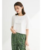 【グリーンパークス/Green Parks】の・swing by ラインストーンロゴショートTEE 人気、トレンドファッション・服の通販 founy(ファニー) ファッション Fashion レディースファッション WOMEN トップス・カットソー Tops/Tshirt シャツ/ブラウス Shirts/Blouses ロング / Tシャツ T-Shirts カットソー Cut and Sewn A/W・秋冬 Aw・Autumn/Winter・Fw・Fall-Winter カットソー Cut And Sew ショート Short ストーン Stone スリーブ Sleeve ポケット Pocket ラグジュアリー Luxury thumbnail Off White|ID: prp329100004065980 ipo3291000000027405526