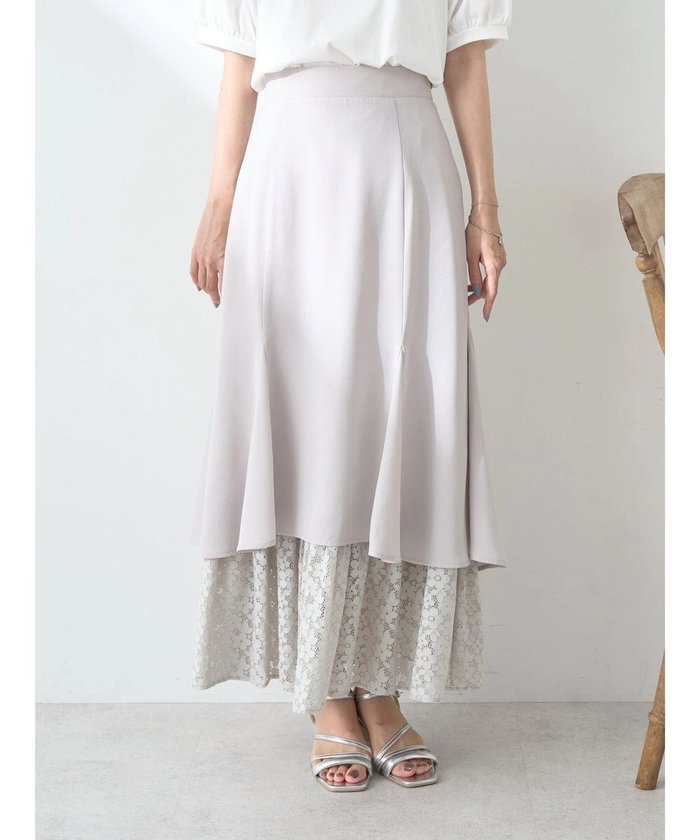 【アースミュージックアンドエコロジー/earth music&ecology】のレースヘムスカート インテリア・キッズ・メンズ・レディースファッション・服の通販 founy(ファニー) https://founy.com/ ファッション Fashion レディースファッション Fashion for Women スカート Skirts おすすめ Recommended / Our Picks フェミニン Feminine, Girly フレア Flare, Flared フロント Front, Front Design ポケット Pocket, Pocket Detail マーメイド Mermaid, Fishtail Silhouette レース Lace, Lace Fabric エレガント 上品 Elegant A/W・秋冬 Autumn/Winter |ID: prp329100004066012 ipo3291000000033684353