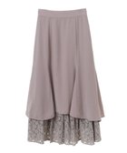 【アースミュージックアンドエコロジー/earth music&ecology】のレースヘムスカート Mocha|ID: prp329100004066012 ipo3291000000033684356