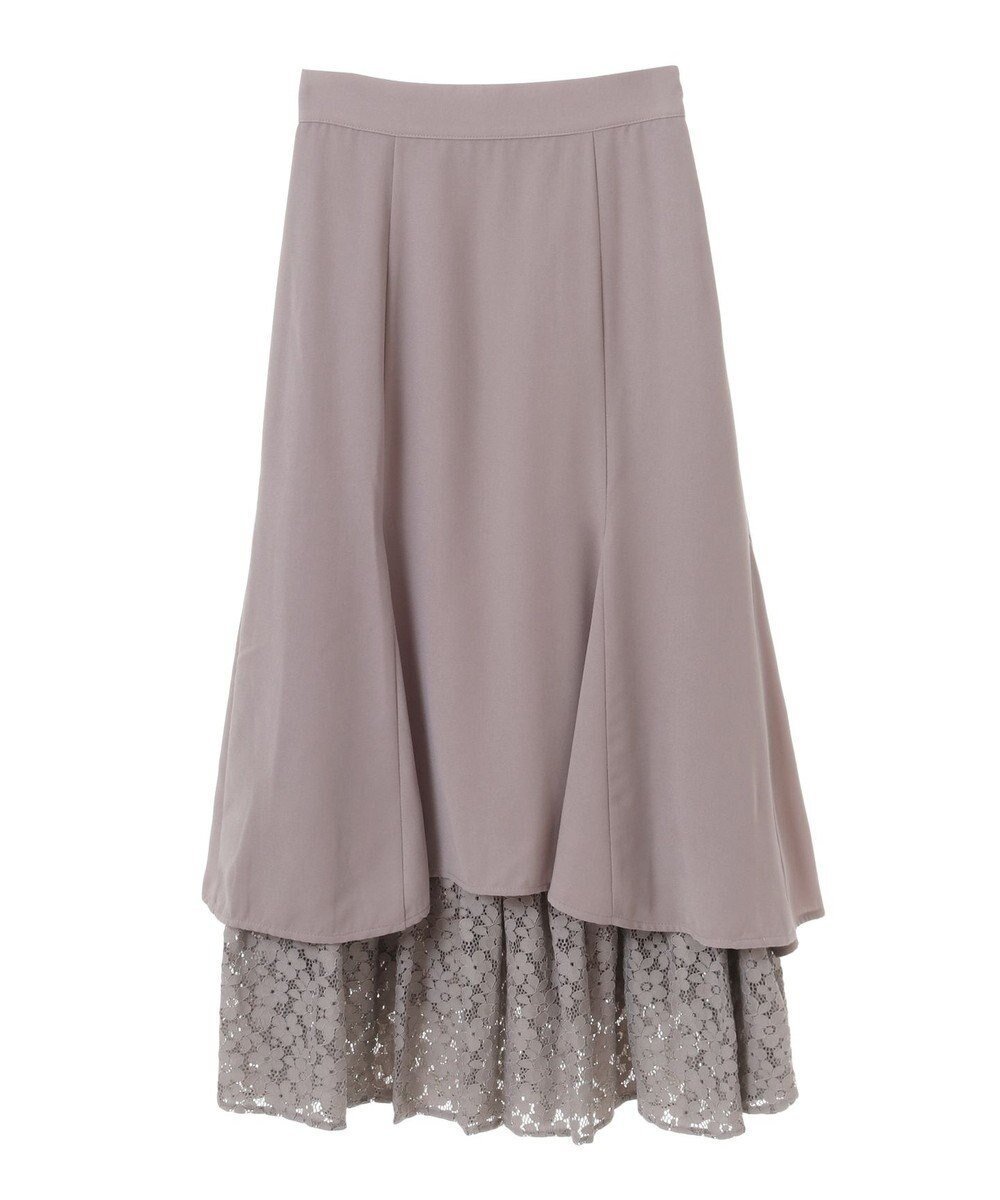 【アースミュージックアンドエコロジー/earth music&ecology】のレースヘムスカート インテリア・キッズ・メンズ・レディースファッション・服の通販 founy(ファニー) 　ファッション　Fashion　レディースファッション　Fashion for Women　スカート　Skirts　おすすめ　Recommended / Our Picks　フェミニン　Feminine, Girly　フレア　Flare, Flared　フロント　Front, Front Design　ポケット　Pocket, Pocket Detail　マーメイド　Mermaid, Fishtail Silhouette　レース　Lace, Lace Fabric　エレガント 上品　Elegant　A/W・秋冬　Autumn/Winter　Mocha|ID: prp329100004066012 ipo3291000000033684356