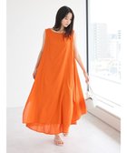 【クラフトスタンダードブティック/CRAFT STANDARD BOUTIQUE】のインド綿混フレアワンピース Orange|ID:prp329100004066016