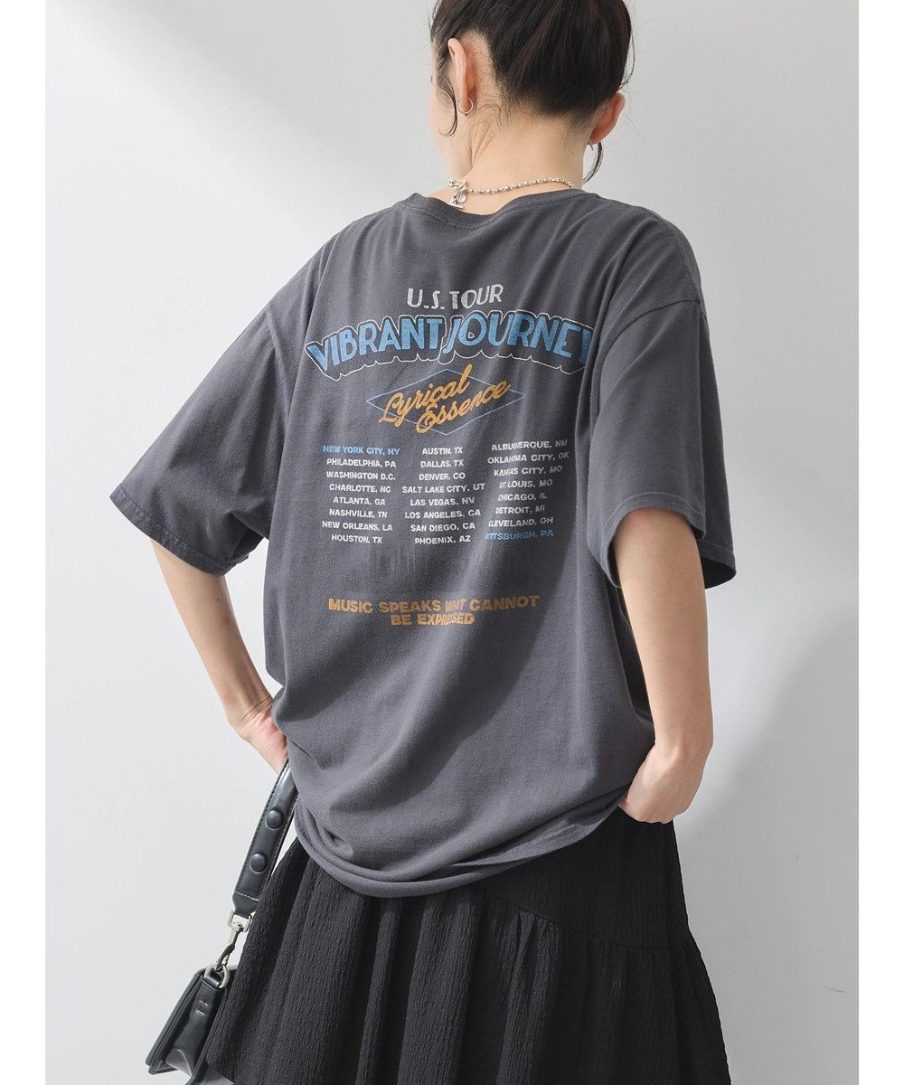 【アースミュージックアンドエコロジー/earth music&ecology】のウ゛ィンテージライクツアーTee 人気、トレンドファッション・服の通販 founy(ファニー) 　ファッション　Fashion　レディースファッション　WOMEN　トップス・カットソー　Tops/Tshirt　シャツ/ブラウス　Shirts/Blouses　ロング / Tシャツ　T-Shirts　カットソー　Cut and Sewn　A/W・秋冬　Aw・Autumn/Winter・Fw・Fall-Winter　カットソー　Cut And Sew　フロント　Front　プリント　Print　ベーシック　Basic　ボトム　Bottom　ポケット　Pocket　リラックス　Relax　ワイド　Wide　人気　Popularity　 other-1|ID: prp329100004066025 ipo3291000000027405824