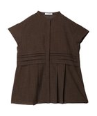 【グリーンパークス/Green Parks】のプリーツヘムタックチュニック Brown|ID: prp329100004066064 ipo3291000000027406075