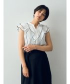 【イェッカ ヴェッカ/YECCA VECCA】のラッフルシアーブラウス 人気、トレンドファッション・服の通販 founy(ファニー) ファッション Fashion レディースファッション WOMEN トップス・カットソー Tops/Tshirt シャツ/ブラウス Shirts/Blouses A/W・秋冬 Aw・Autumn/Winter・Fw・Fall-Winter おすすめ Recommend シアー Sheer シンプル Simple スキッパー Skipper フェミニン Feminine フリル Frills ボトム Bottom ポケット Pocket 今季 This Season thumbnail Off White|ID: prp329100004066090 ipo3291000000027406181