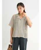 【グリーンパークス/Green Parks】のレース開襟ブラウス 人気、トレンドファッション・服の通販 founy(ファニー) ファッション Fashion レディースファッション WOMEN トップス・カットソー Tops/Tshirt シャツ/ブラウス Shirts/Blouses S/S・春夏 Ss・Spring/Summer ポケット Pocket レース Race エレガント 上品 Elegant 夏 Summer 春 Spring 透かし Watermark thumbnail Gray Beige|ID: prp329100004066229 ipo3291000000027712014