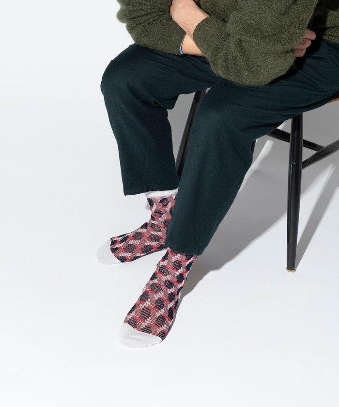 【トリコテ/Tricote / MEN】のHEXAGON JQ SOCKS / ヘキサゴン ジャガード ソックス 【Mens】 インテリア・キッズ・メンズ・レディースファッション・服の通販 founy(ファニー) https://founy.com/ ファッション Fashion メンズファッション MEN シューズ・靴 Shoes/Men ソックス Socks タンブラー Tumbler |ID: prp329100004068756 ipo3291000000029084139