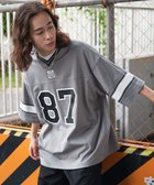 【ウィゴー/WEGO / MEN】のナンバリングホッケーT(S) グレー|ID: prp329100004068884 ipo3291000000027433205