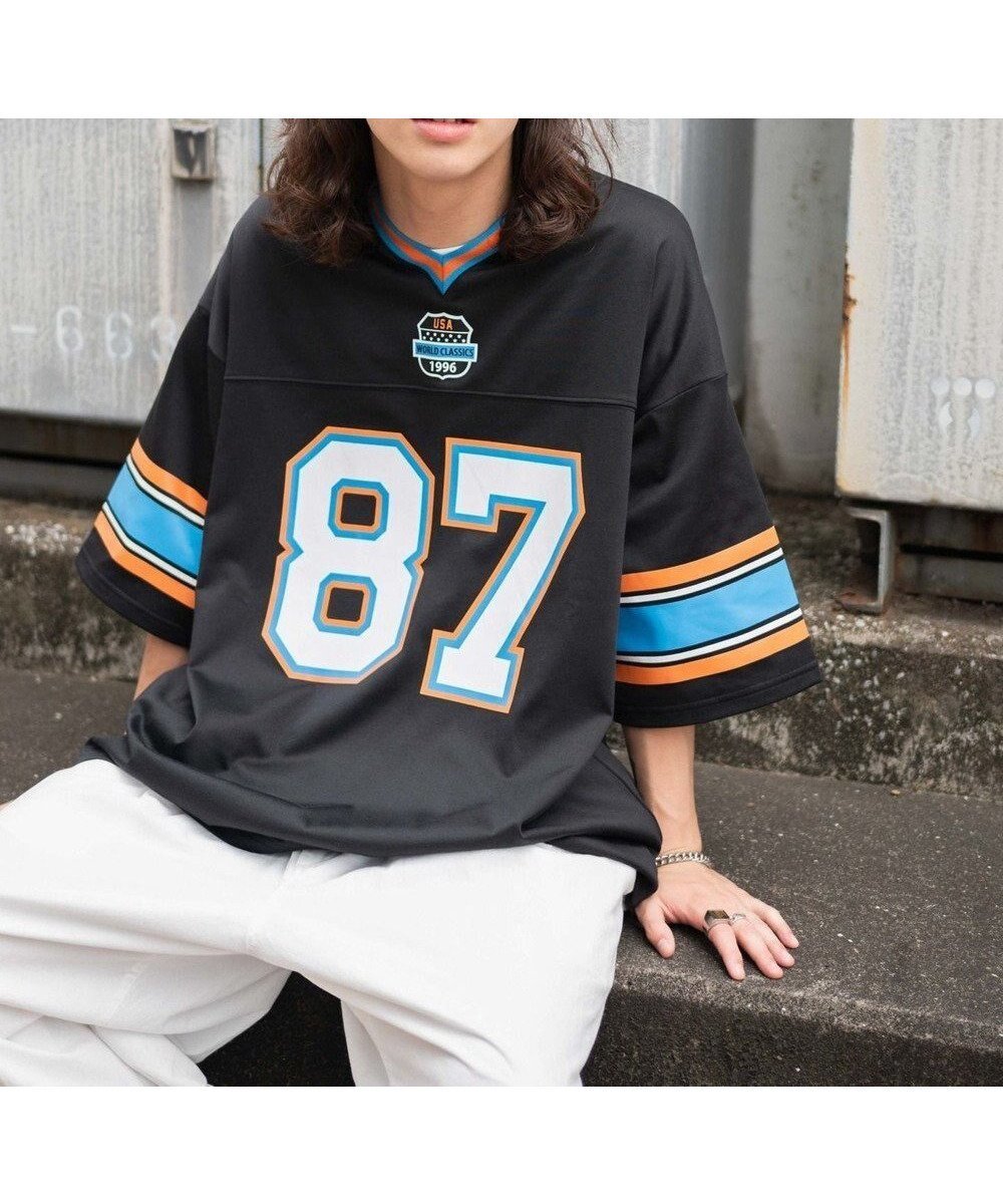 【ウィゴー/WEGO / MEN】のナンバリングホッケーT(S) インテリア・キッズ・メンズ・レディースファッション・服の通販 founy(ファニー) 　ファッション　Fashion　メンズファッション　MEN　トップス・カットソー　Tops/Tshirt/Men　シャツ　Shirts　アンサンブル　Ensemble　春　Spring　秋　Autumn/Fall　カットソー　Cut And Sew　カーゴパンツ　Cargo Pants　スマホ　Smartphone　デニム　Denim　トレンド　Trend　ハーフ　Half　ビッグ　Big　ワイド　Wide　S/S・春夏　Ss・Spring/Summer　おすすめ　Recommend　夏　Summer　ブラック|ID: prp329100004068884 ipo3291000000027433206