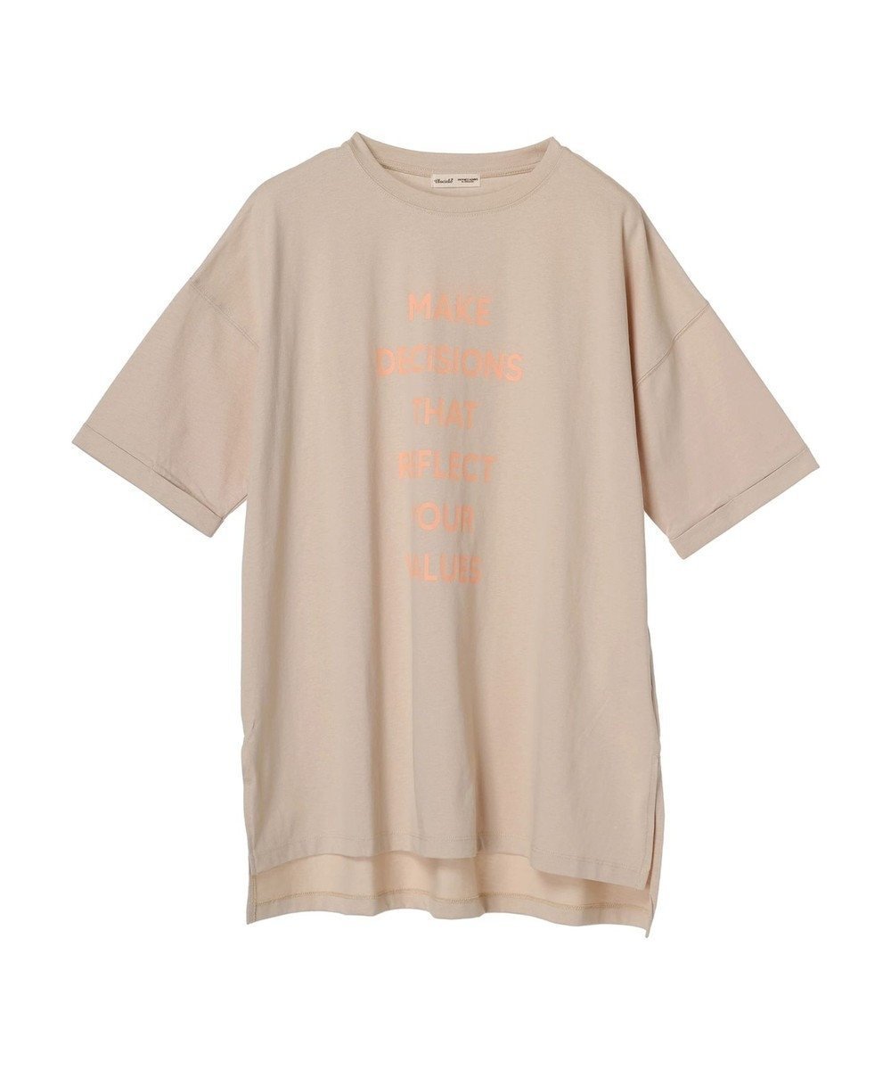 【クラフトスタンダードブティック/CRAFT STANDARD BOUTIQUE】のシルケット天竺 ロゴPT BIG Tee S/S インテリア・キッズ・メンズ・レディースファッション・服の通販 founy(ファニー) 　ファッション　Fashion　レディースファッション　WOMEN　トップス・カットソー　Tops/Tshirt　シャツ/ブラウス　Shirts/Blouses　ロング / Tシャツ　T-Shirts　カットソー　Cut and Sewn　2024年　2024　2024春夏・S/S　Ss,Spring/Summer,2024　A/W・秋冬　Aw・Autumn/Winter・Fw・Fall-Winter　S/S・春夏　Ss・Spring/Summer　カットソー　Cut And Sew　シルケット　Mercerization　ビッグ　Big　プリント　Print　ポケット　Pocket　再入荷　Restock/Back In Stock/Re Arrival　夏　Summer　Gray Beige|ID: prp329100004068927 ipo3291000000027836921