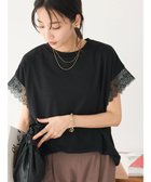 【クラフトスタンダードブティック/CRAFT STANDARD BOUTIQUE】のレーススリーブカットプルオーバー Black|ID: prp329100004068933 ipo3291000000027836926