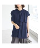 【クラフトスタンダードブティック/CRAFT STANDARD BOUTIQUE】のインド綿フリルブラウス Navy|ID: prp329100004068960 ipo3291000000027836929