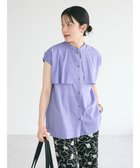 【クラフトスタンダードブティック/CRAFT STANDARD BOUTIQUE】のインド綿フリルブラウス Lavender|ID: prp329100004068960 ipo3291000000027836930