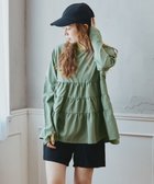 【三愛水着楽園/San-ai Resort】の【WEB限定】5点セット キャップ付きUVカットタンキニ+ティアードラッシュセット水着【BeachQueen(ビーチクイーン)】 カーキー|ID: prp329100004068973 ipo3291000000033352804